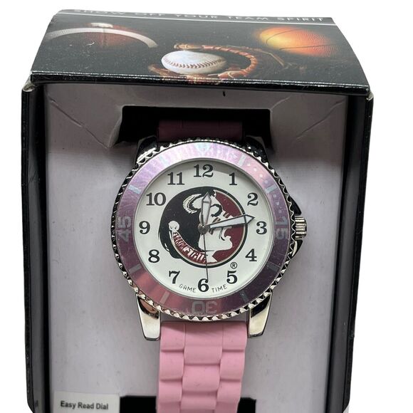 Florida State Seminoles 'FSU' Game Time Collegiate Series Stainless Steel Watch - Picture 4 of 14